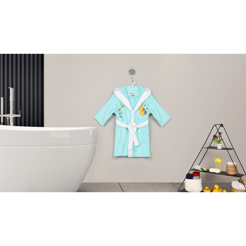 Peignoir 100% coton Clintonville, Kids M, Bleu