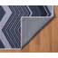 Tapis bleu à zigzag Abani Parker PAR160A-1708032095