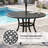 5-Piece Patio Cast Aluminum Dining Set with Umbrella Hole