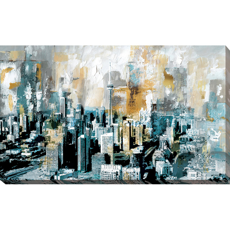 Impression sur toile tendue, H 24 po x l 40 po x P 1,5 po