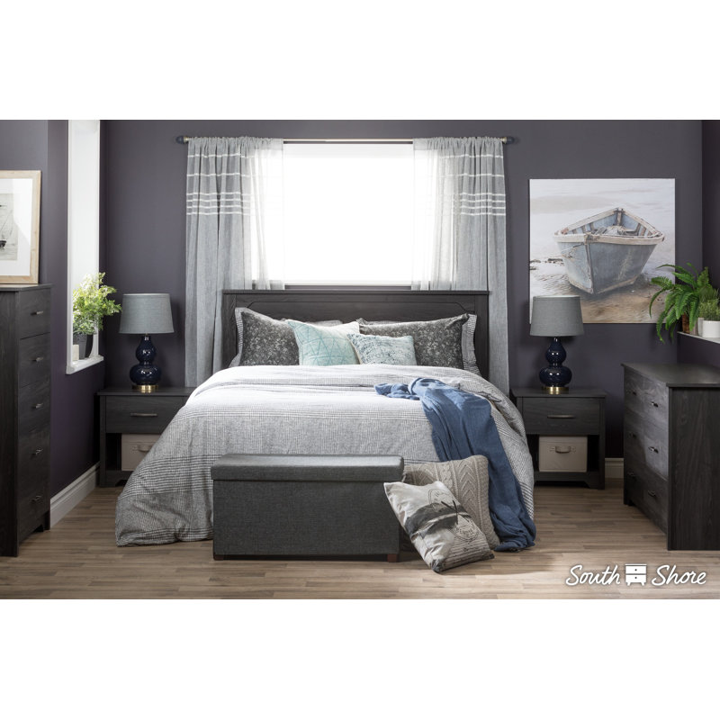 Fusion 1 - Drawer Nightstand, Grey oak