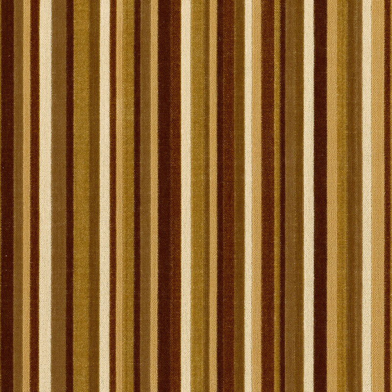 Tissu synchrone en velours rayé, Chamois / vison