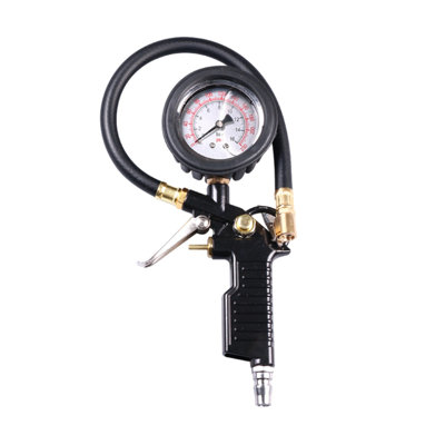 Pressure gauge inflation head Tire Pressure Gauge With Inflatable Car Tire Pressure Monitoring Device