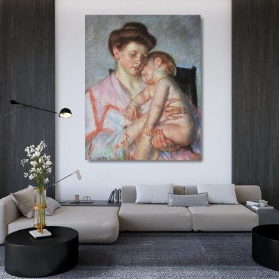 ArtDirect Cassatt, Mary Gallery Wrapped Canvas Art Titled: Sleepy Baby