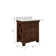 Aberdeen 30 In. Single Sink Blue Limestone Countertop Vanity In Rustic Sienna With Hook Faucet And Mirror