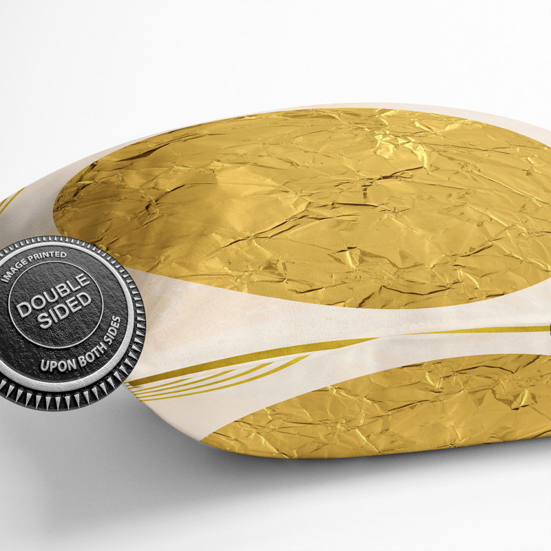 Golden Sun Square Throw Cushion, 55cm H x 55cm W x 20cm D