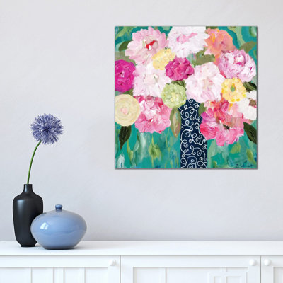 Botanical Splash 1 Piece Wrapped Canvas Painting