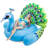 Giant Peacock Raft Inflatable