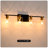 4- Bathroom Fixtures, Glass Shade Glow, Luxury Appeal For Bathroom, Kitchen, Dinning Room, Bedroom, Hallway - Gold Matte Black Brilliant