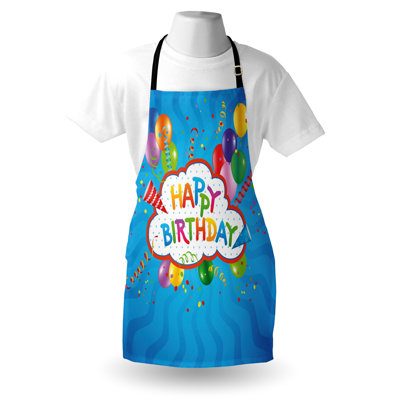 Birthday No Pattern Bib Apron