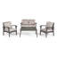 Ensemble d'osier en polyéthylène 4 pièces (KD)-1206374922