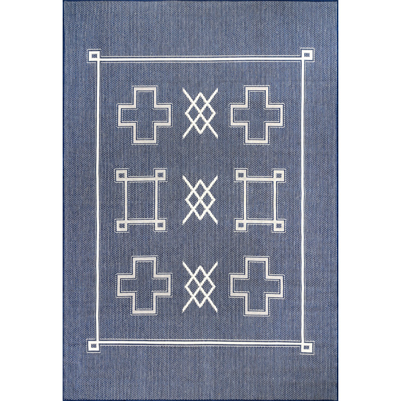 Quinlynn Southwestern Indoor / Outdoor Rug, Rectangle 3'6" x 5'
