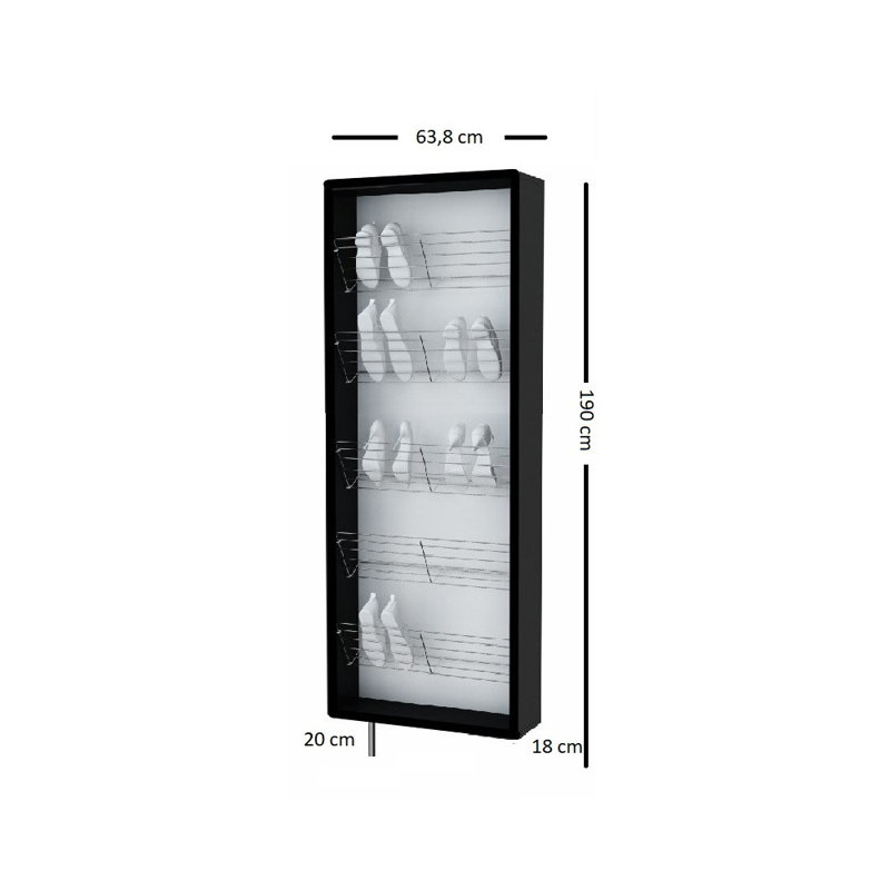 15 Pair Shoe Storage Cabinet