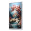 Arbre rouge fleur rouge au clair de lune - Art mural arbre-1082636397-1298920502