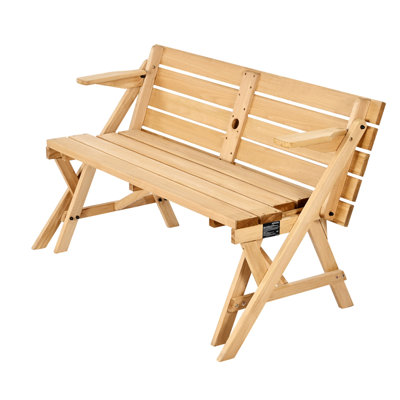 Ensemble de table de pique-nique en bois 2 en 1 2 en 1
