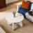 31.5" Circle Coffee Table for Living Room, 2-Tier Wood Accent Center Table with Open Storage-419119757