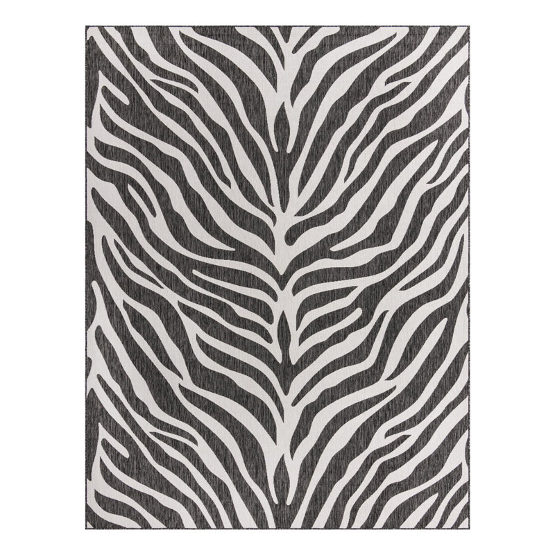 Tapis intérieur / extérieur blanc Phocas, Rectangle 9 pi x 12 pi