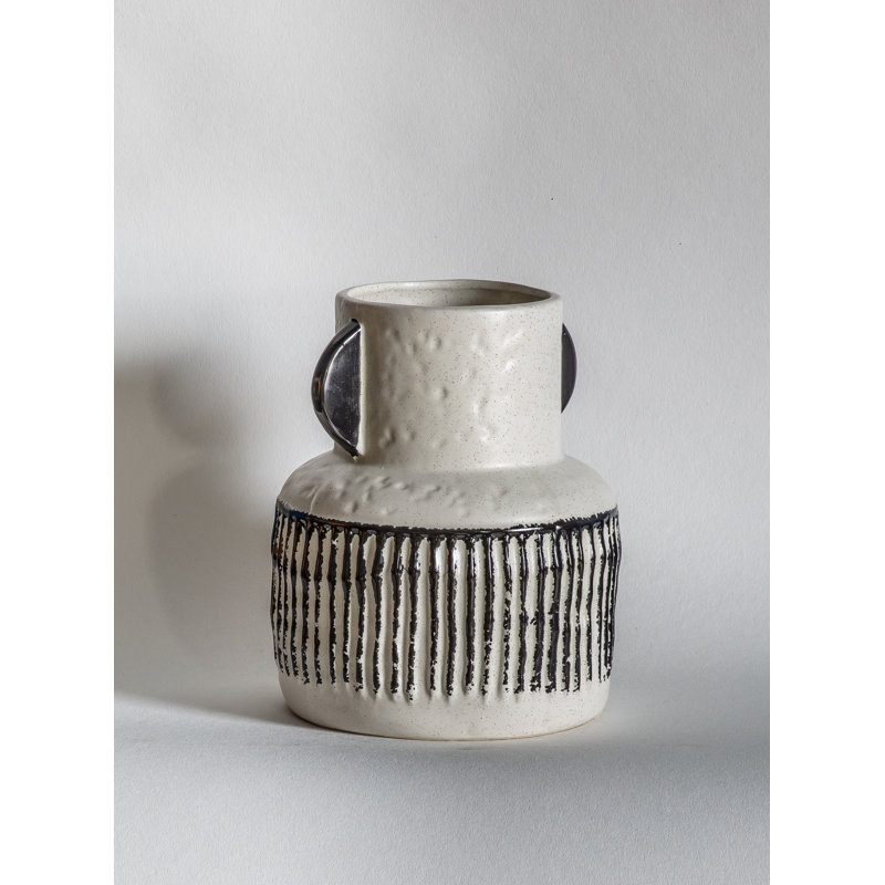Lovins Handmade Ceramic Table Vase, 21cm H x 17cm W x 17cm D