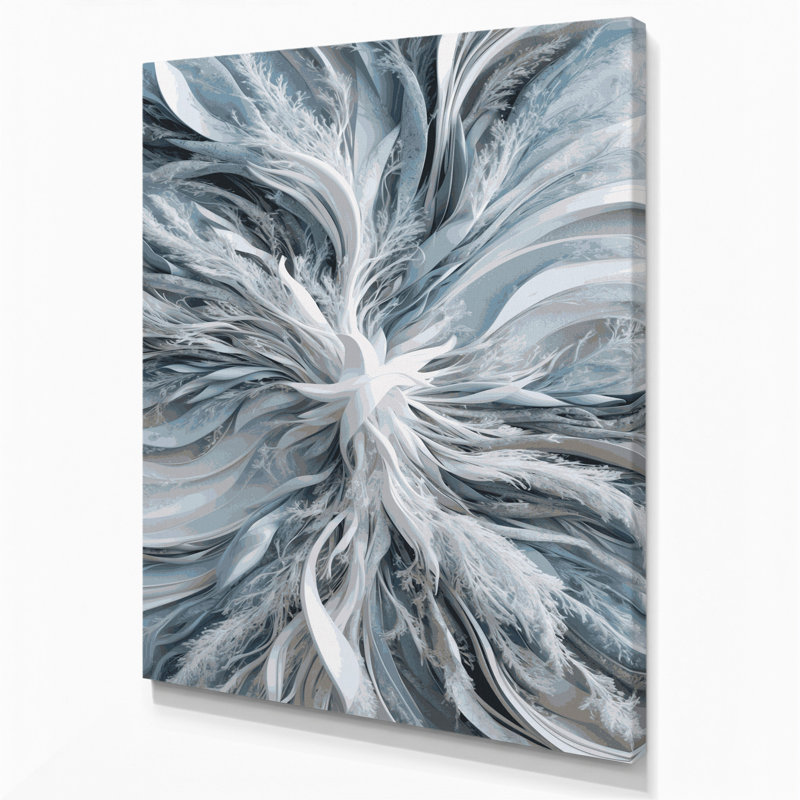 Art numérique sur toile, abstraction numérique 35, H 36 po x l 24 po