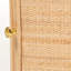 Table de chevet à 2 tablettes en rotin naturel de style bohémien H 24,29 po x l 18,38 po x P 14,41 po Marcel