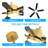 Rolanda 52" 5-inch Downrod Mount Ceiling Fan with Light Kit and Remote Control-1927761638