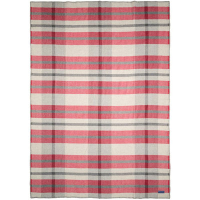 Northfield Plaid Wool Throw Blanket