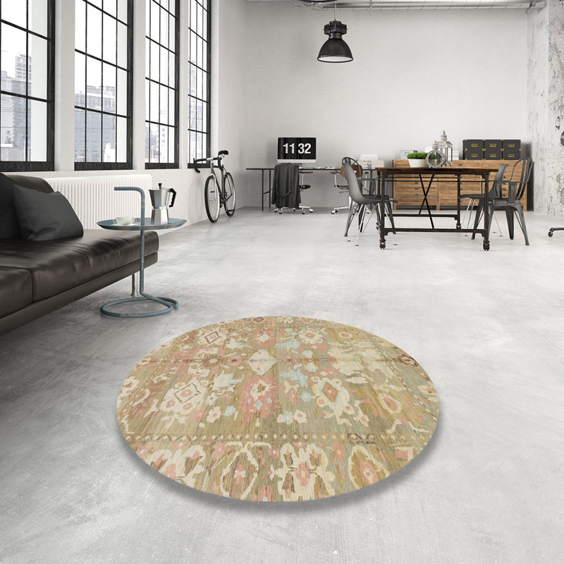 Abstract Multi Area Rug, Round 6'