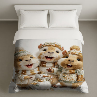 Guinea Pigs In Sweaters Duvet Covers