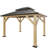 Classic  10 FTx 12 FT Solid Wood Storage Gazebo With Double Iron Roof-110780592