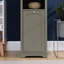 Armoire de rangement de salle de bain de 64 po de hauteur avec tablettes réglables de 64 po de hauteur, 4 compartiments et panier à linge