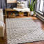 Huerres Wool Geometric Indoor Rug-1918765485