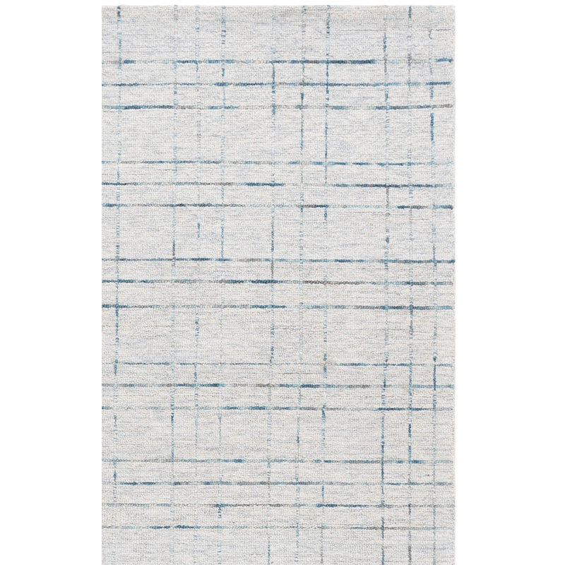 Genre 551 Hand Tufted 80% Wool; 20% Cotton Geometric Rug, Rectangle 4' x 6'