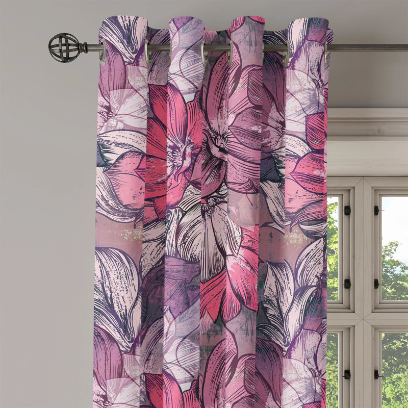 Albali Semi Sheer Curtain Pair