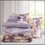 Ensemble d'édredon floral avec draps Taupe-134085845