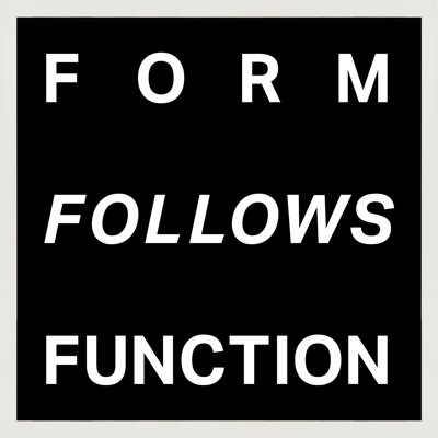" Form Follows Function "