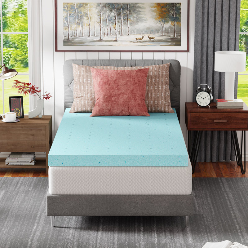 Surmatelas en mousse viscoélastique imprégnée de gel, 3", Grand