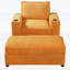 Chaise longue avec repose-pieds avec rangement, canapé-lit avec porte-gobelets et port de chargement USB-1421993471
