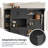 Elegant Black Multifunctional Hall Cabinet Combo - Versatile Storage & Hall Tree 2-in-1 for Any Space-274722927