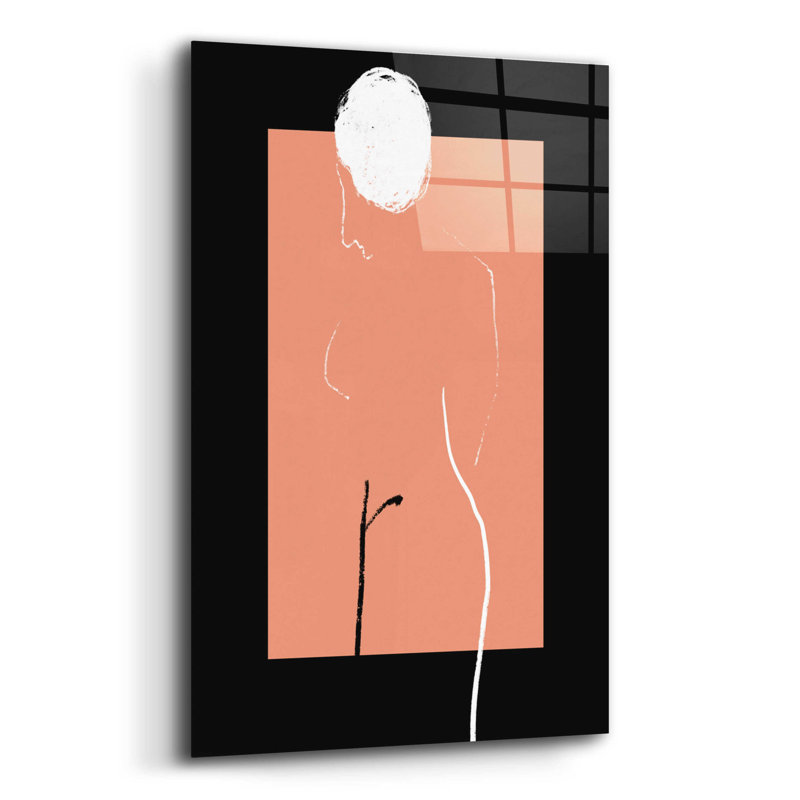 Nu artistique - peinture sans cadre, H 16 po x l 12 po x P 0,13 po