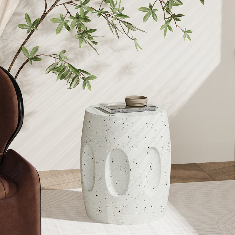 Eswin Concrete Top End Table