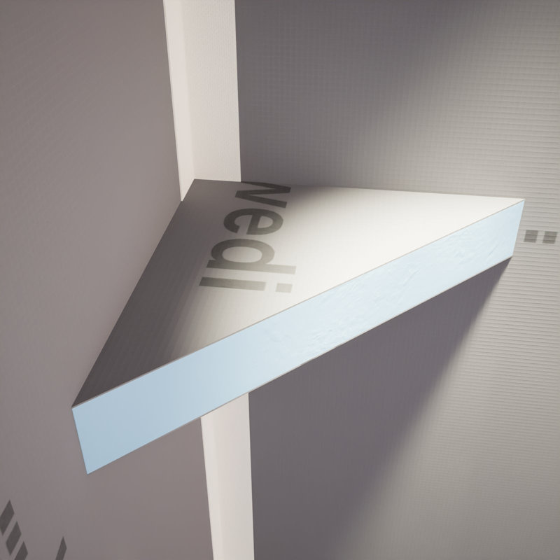 10in. × 10in. × 2in. The Original Corner Shower Shelf® with Wedi®