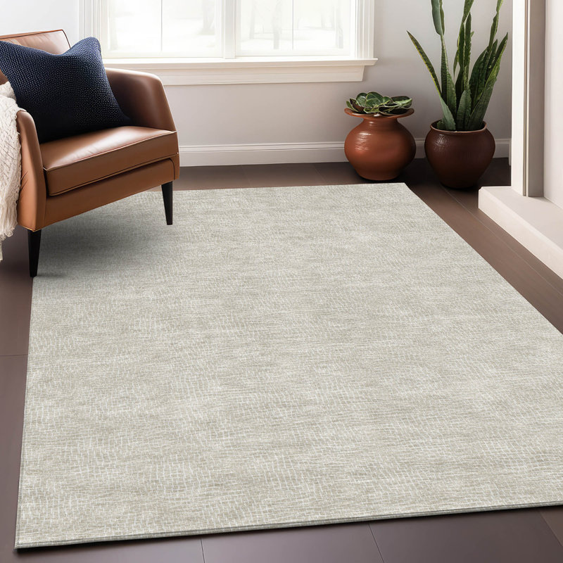 Tapis intérieur / extérieur beige Riyala , 9 pi x 12 pi