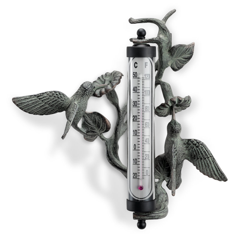Hummingbird Duo Outdoor Thermometer