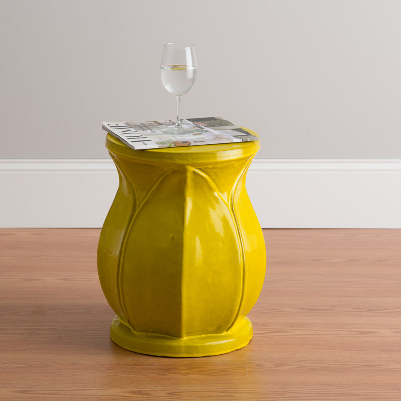 Garden Stool, Mustard Yellow