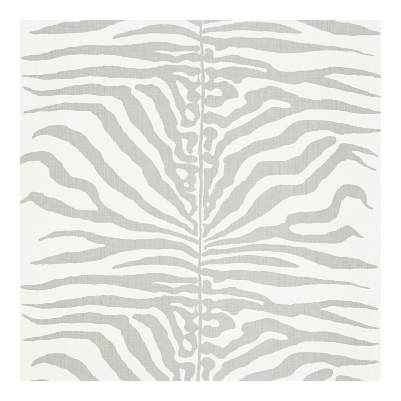 Jardin Zebra Fabric, Zinc