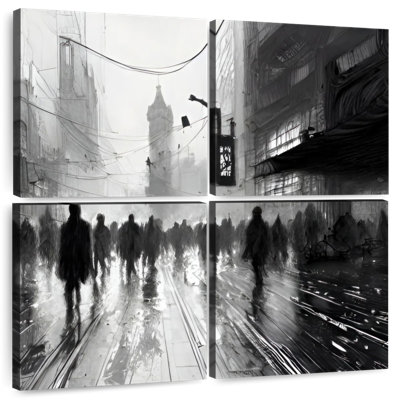 Sireci Crowd In Foggy City