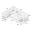 Canapé modulaire convertible 4 pièces Willis-1921406025