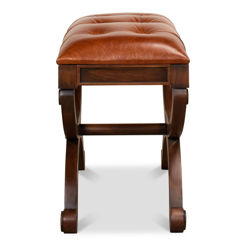 Empire Leather Accent Stool