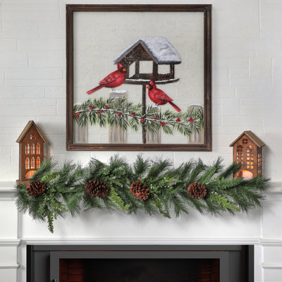 48" Uv Treated Pine,Juniper,Cone Garland