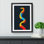 Python Minimalism Art - Framed Print